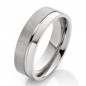 Preview: Herrenring Edelstahl HE036 ohne Stein mit Gravur